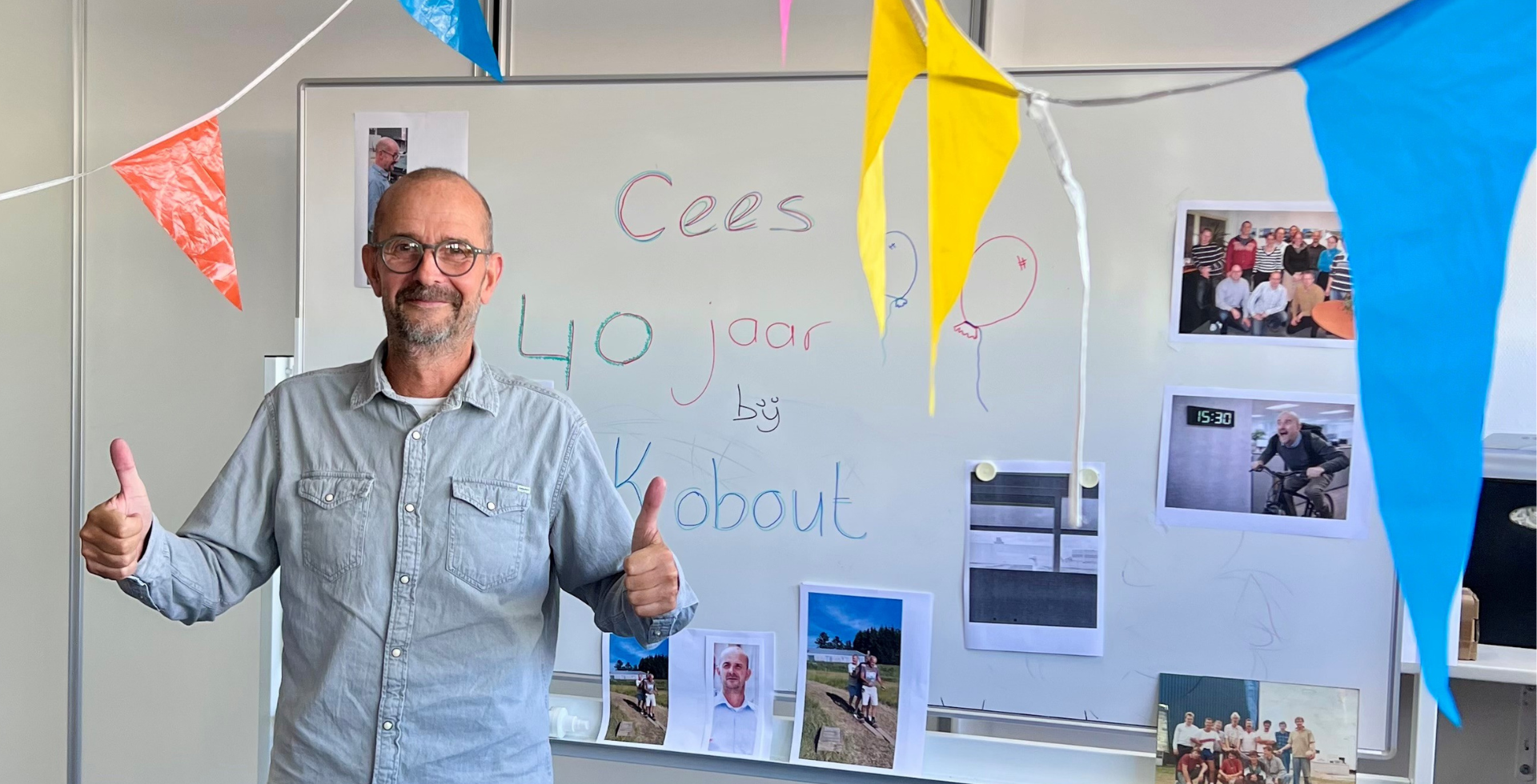 Cees Bijkerk viert zijn 40-jarig jubileum bij Kobout